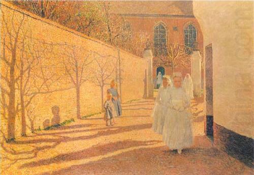 First Communion, Emile Claus